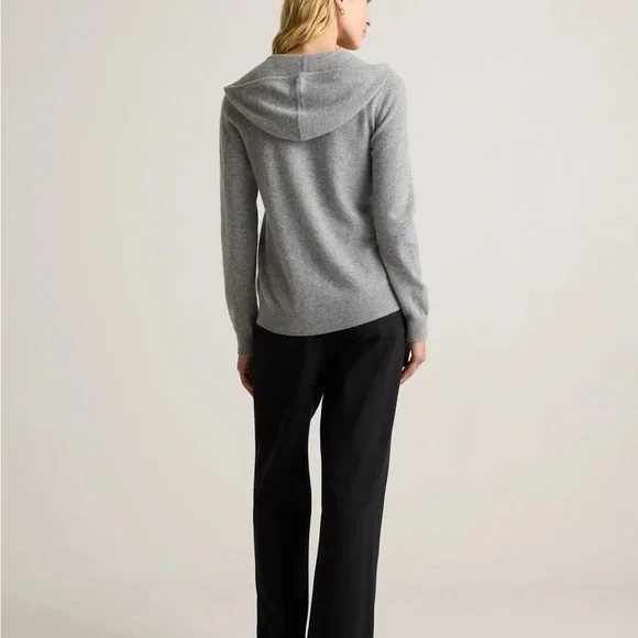 Quince Mongolian Cashmere Full zip Hoodie - Picture 2 of 5